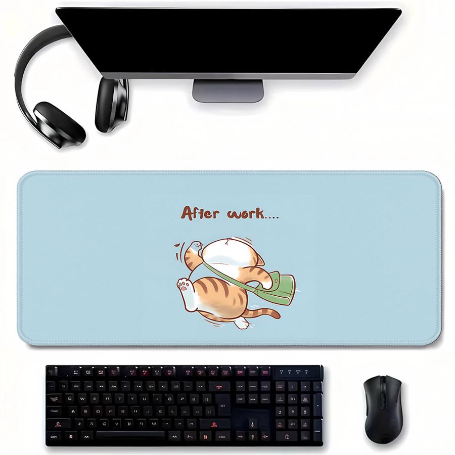 Laptop Accessories Officeworks - Tapis de souris étanche Work Cat