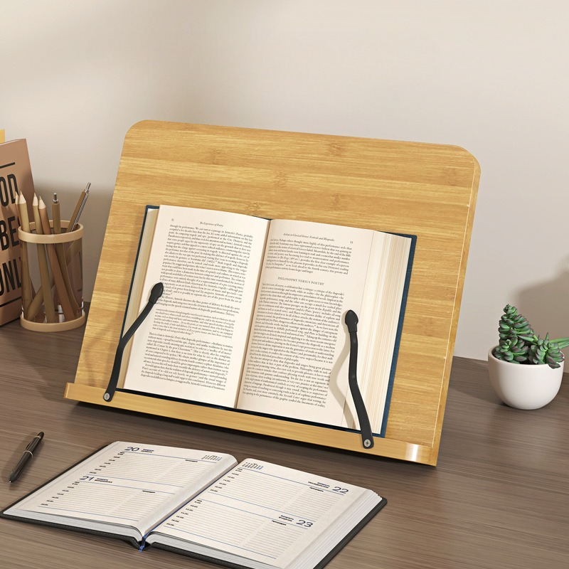 Laptop Accessories For Office - Support de lecture en bois, support