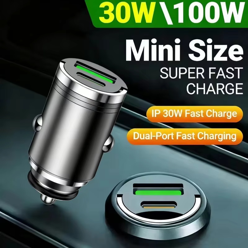 Usb C Power Adapter - Chargeur de voiture USB PD 100W,