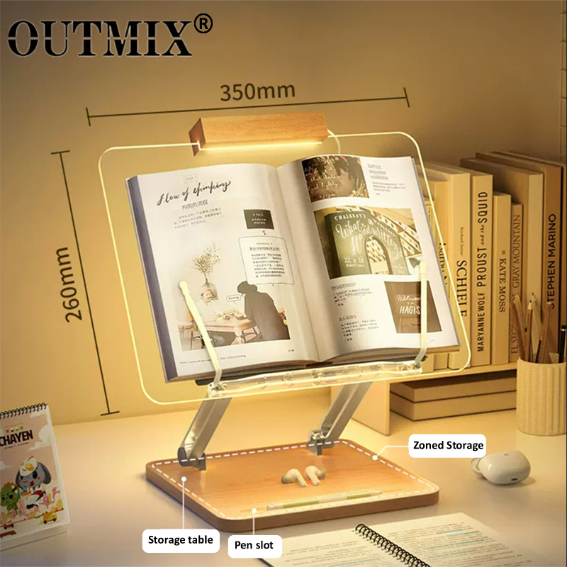Laptop Accessories For Office - Support de lecture en bois avec