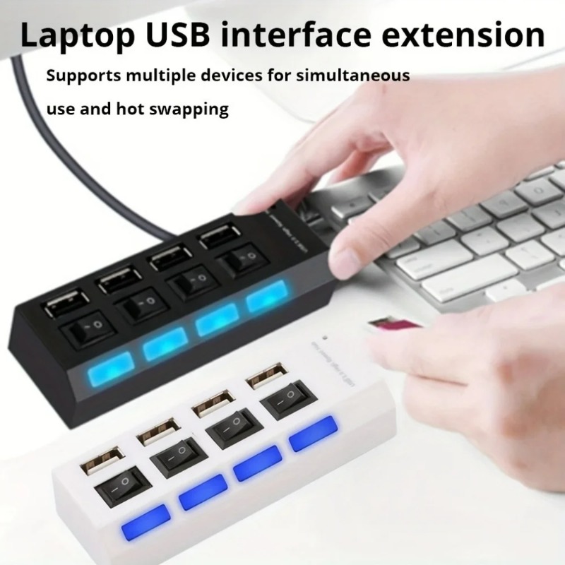 Hub USB 2.0 4/7 ports, adaptat - Laptop Accessories Macbook avis et prix
