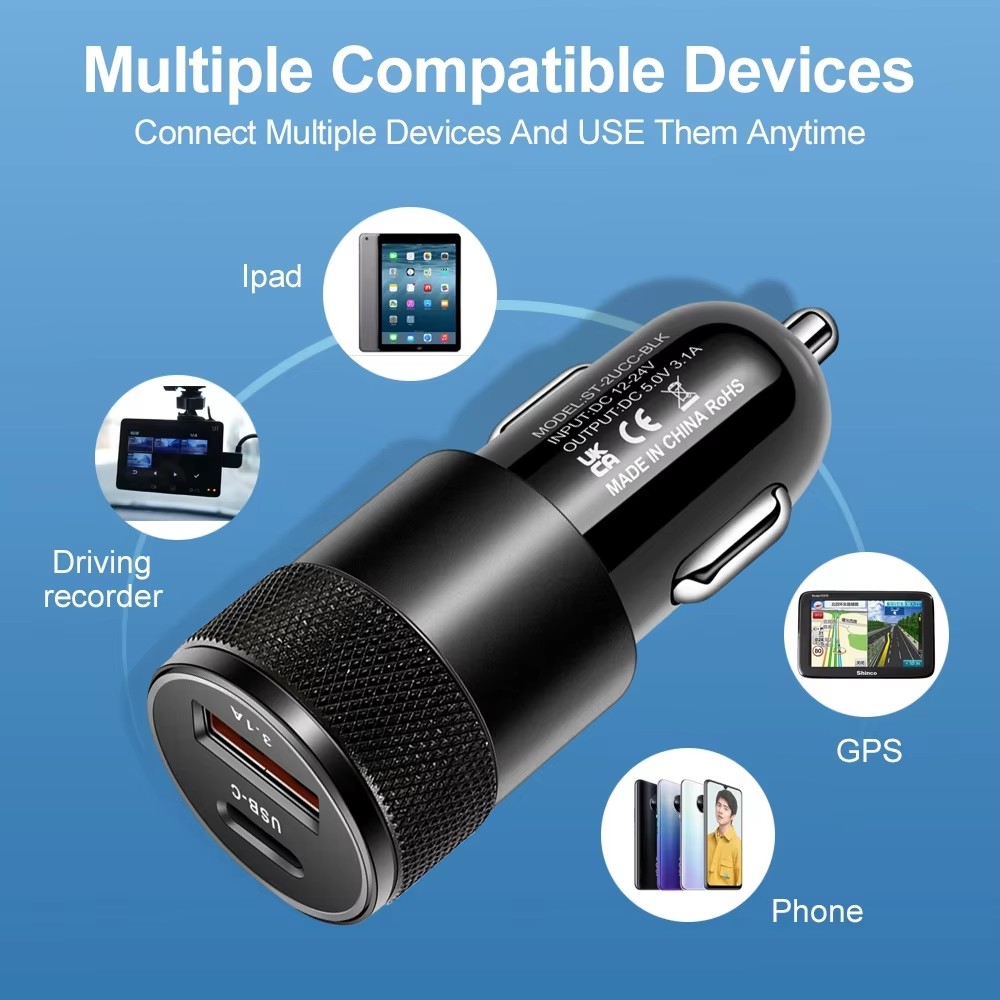Chargeur de voiture USB 3.1A T - Usb C Power Adapter avis et prix