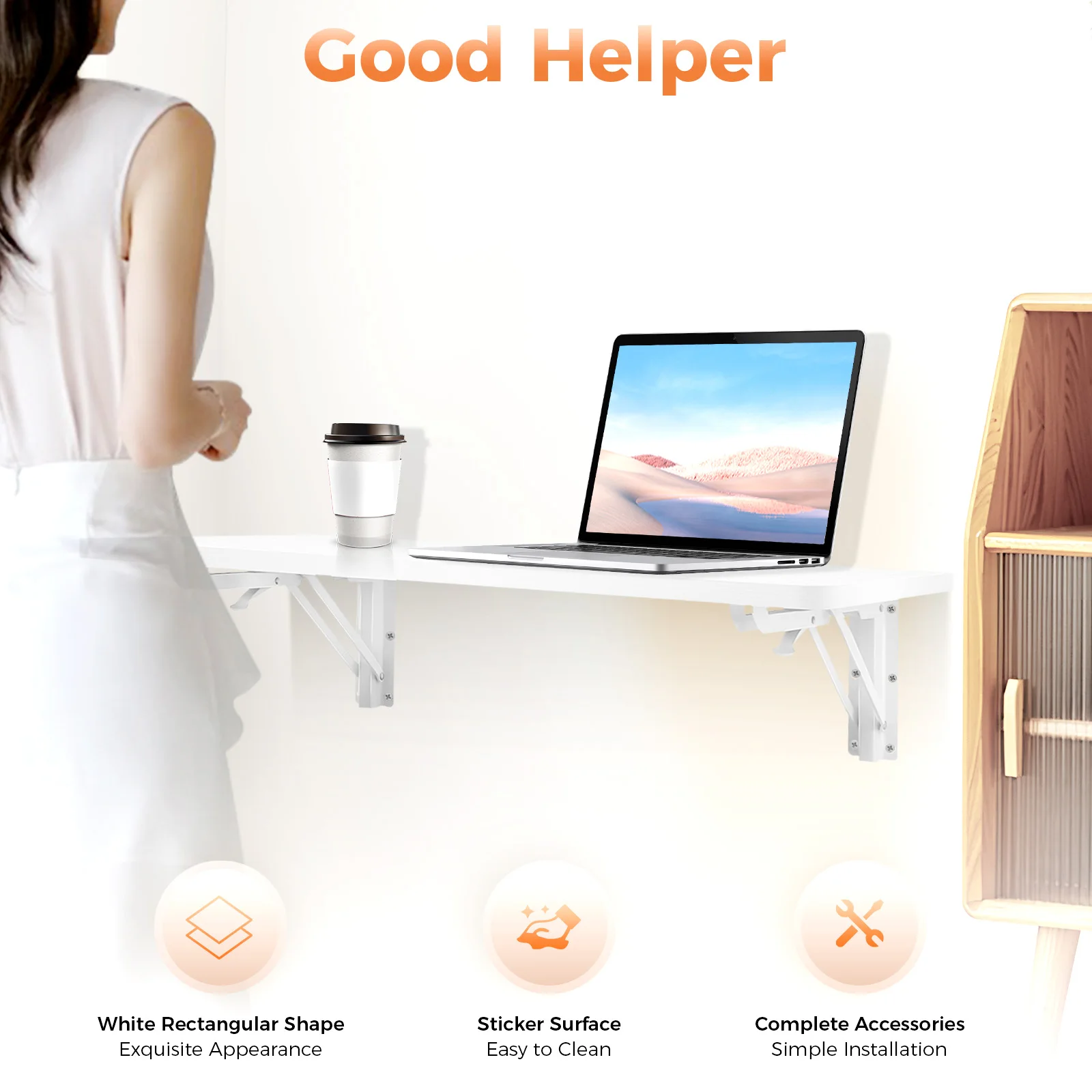 Bureau mural pliable peu encom - Laptop Accessories Officeworks avis et prix