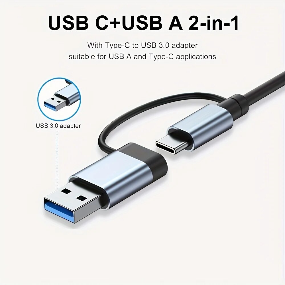 Hub USB3.0 2 en 1, 7 ports, ex - Laptop Accessories Macbook avis et prix